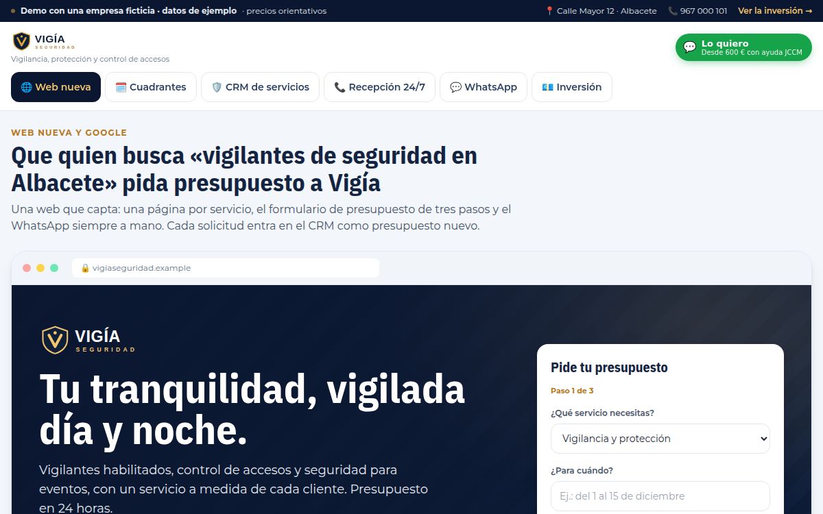 Demo para seguridad privada